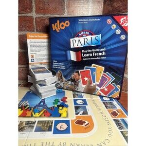 KLOO Learn French 'Race to Paris' Board Game - Play & Speak French